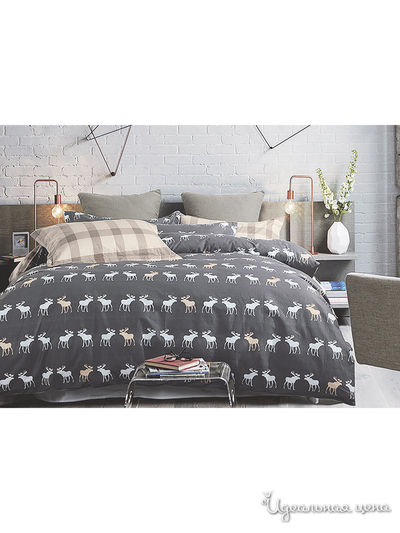 Комплект постельного белья, 2-спальный Primavelle Bellissimo, цвет серый