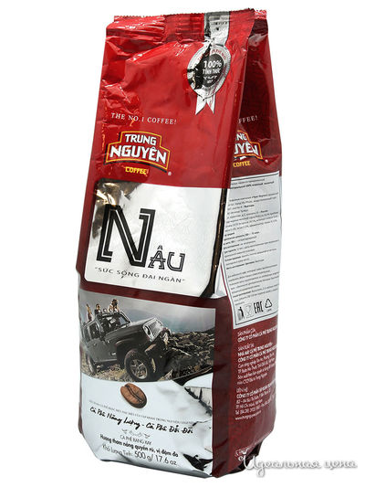 Натуральный жареный молотый кофе Nau, 500 г, TRUNG NGUYEN, цвет черный