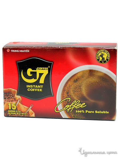 Кофе растворимый Pure Black, 15 пакетиков * 2 г, G7, цвет черный