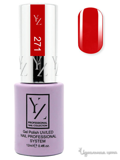Гель-лак для ногтей, холодный красный, YZ (Иллозур), цвет Красный