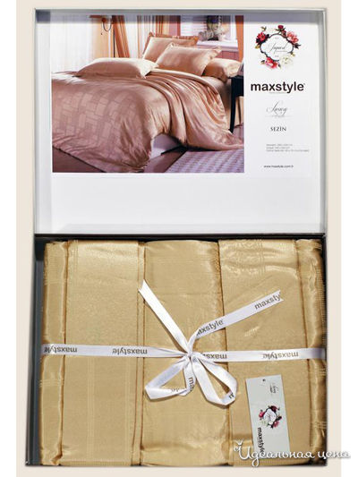 Комплект постельного белья, 2-спальный Maxstyle, цвет бежевый