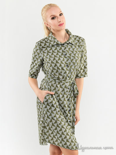 Платье Topdesign, цвет оливковый