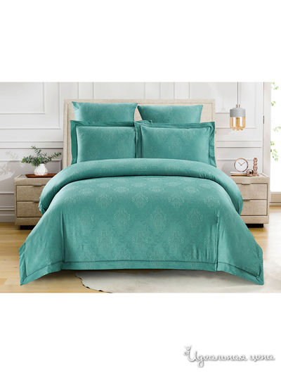 Комплект постельного белья, 2-спальный Cleo, цвет зеленый