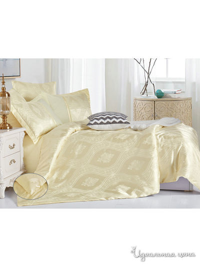 Комплект постельного белья, 2-спальный Cleo, цвет экрю