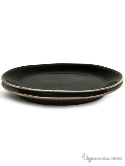 Набор тарелок для закуски, 2 шт Sagaform, цвет черный