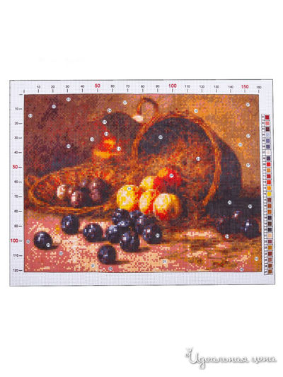Канва для вышивания с рисунком «Гирв Альфред Александрович. Персики и сливы», 28 х 37 см Арт Узор