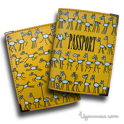 Обложка для паспорта BorЯn &quot;ЛОШАДКИ&quot;