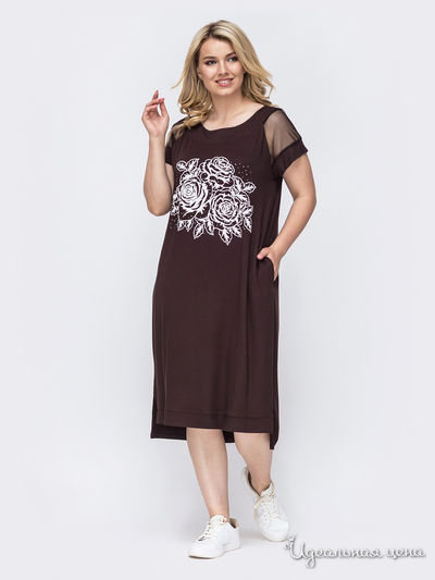 Платье Dressa, цвет коричневый