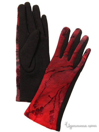 Перчатки Venera, цвет черный, бордовый