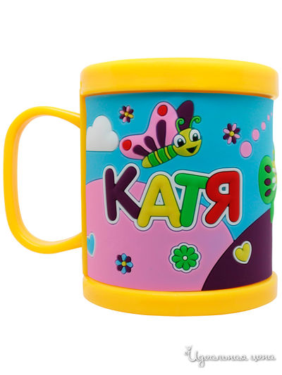 Детская кружка 3D с именем "Катя", 300 мл Be Happy, цвет мультиколор