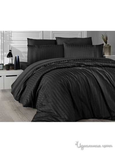 Комплект постельного белья, Евро First Choice, цвет черный