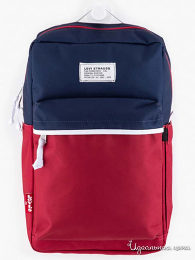 Рюкзак Levi's, цвет синий, красный