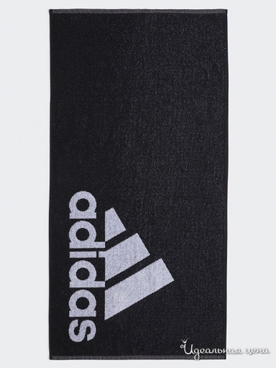 Полотенце махровое Adidas, цвет черный