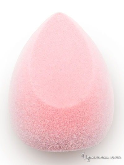 Вельветовый косметический спонж для макияжа Персик Microfiber Velvet Sponge Peach, Solomeya