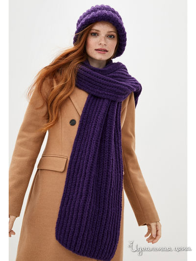 Комплект: шапка, шарф Sewel, цвет фиолетовый