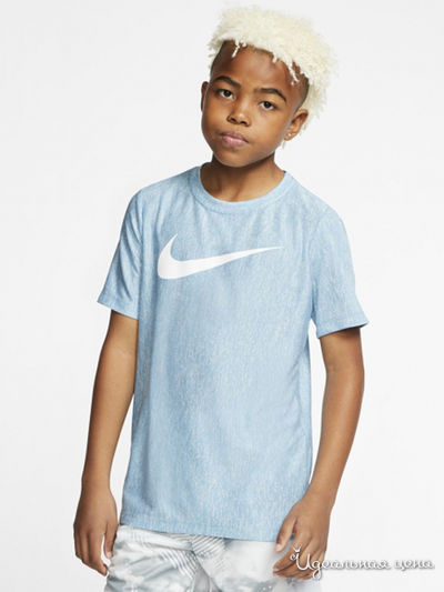 Футболка Nike для мальчика, цвет голубой