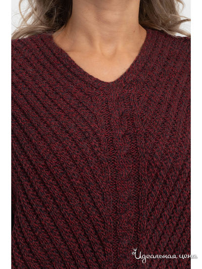 Пуловер Wisell, цвет бордовый, серый