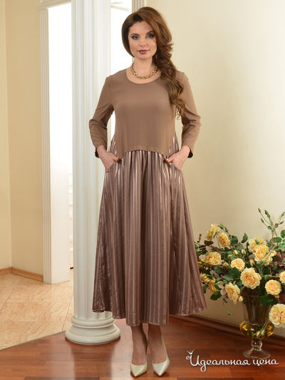 Платье Salvi, цвет коричневый