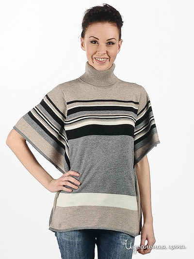 Пуловер Pezzo, цвет цвет бежевый / серый