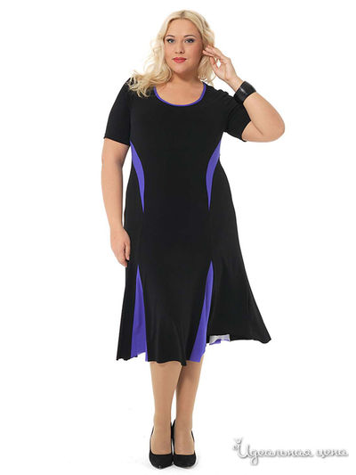 Платье Svesta, цвет черный, голубой
