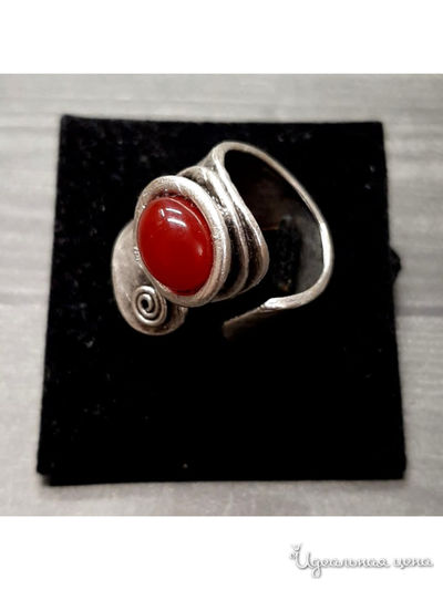 Кольцо "Кикимора" De.lin`a, цвет красный