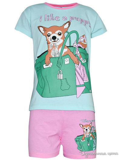 Комплект: футболка, шорты Kids Style, цвет мультиколор