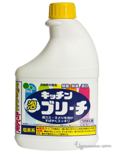 Средство универсальное кухонное моющее и отбеливающее пенное с возможностью распыления, 0.4 л, Mitsuei