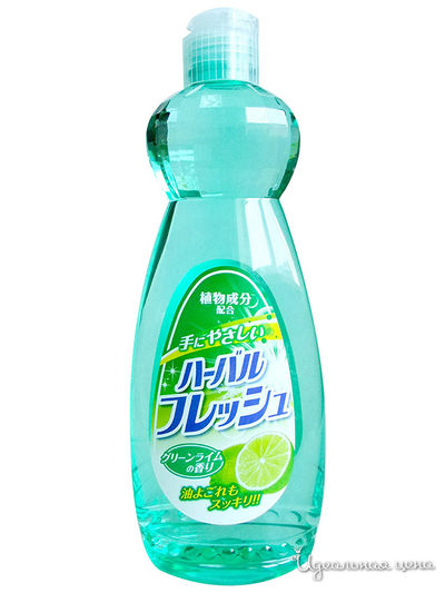 Средство для мытья посуды, овощей и фруктов с ароматом лайма, 0.6 л, Mitsuei