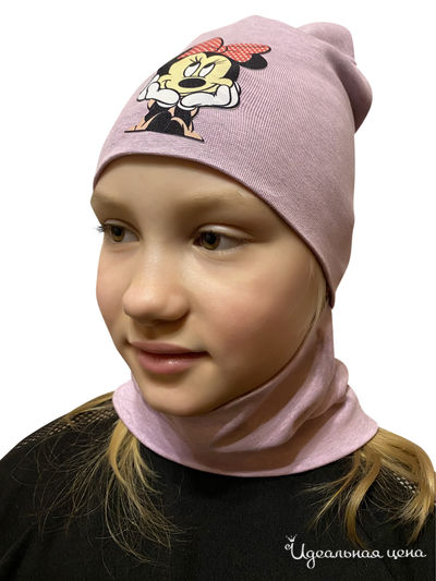 Комплект: шапка, снуд Kids Style, цвет нежно-розовый