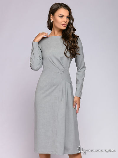 Платье D&amp;M by 1001DRESS, цвет серый