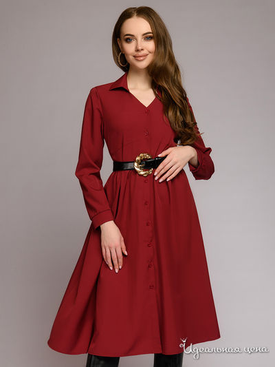 Платье D&amp;M by 1001DRESS, цвет бордовый