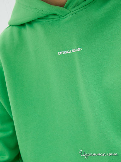 Худи Calvin Klein, цвет зеленый