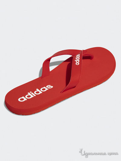 Шлепанцы Adidas, цвет красный