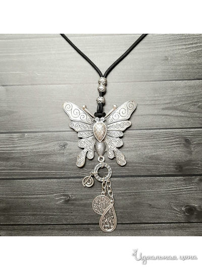 Ожерелье "Бабочка" De.lin`a, цвет Металлический