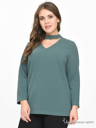 Блуза Svesta, цвет темно-зеленый