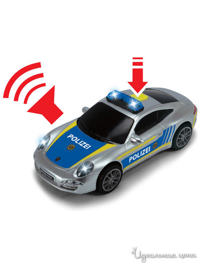 Набор Полицеская Станция и  2 машинки  Porsche и Citroën свет звук DICKIE