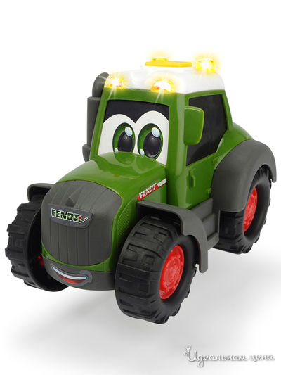 Трактор Happy Fendt, 16 см свет звук 3 вида DICKIE, цвет в ассортименте