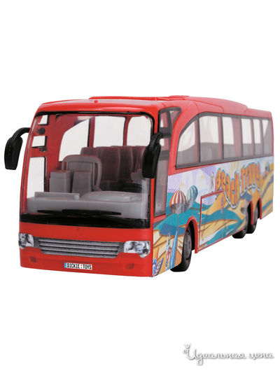 Туристический автобус фрикционный, 30 см DICKIE, цвет красный