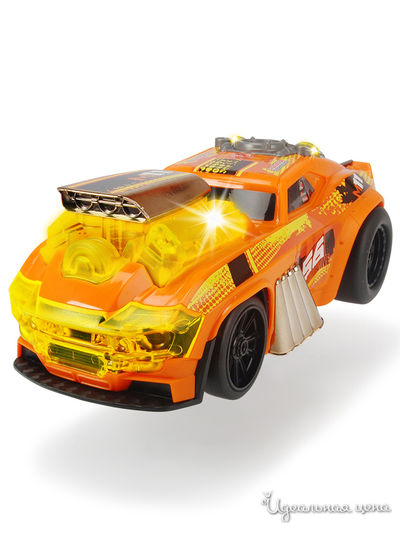Машинка Демон скорости моторизированная, 25 см свет звук DICKIE, цвет оранжевый