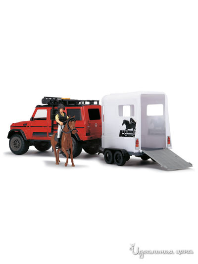 Набор для перевозки лошадей MB AMG 500 4x4² , 23 см свет звук DICKIE