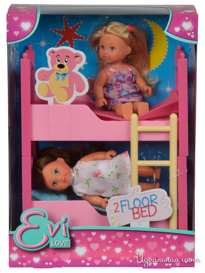 Кукла Еви 12 см с кроваткой Simba