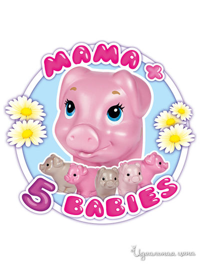 Кукла Еви 12 см со свинкой и поросятами Simba