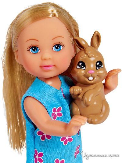 Кукла Еви 12 см на самокате с кроликом Simba
