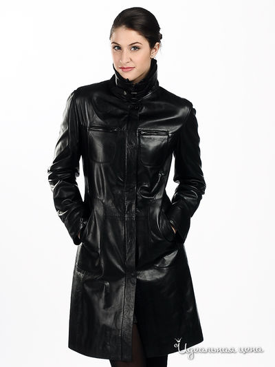 пальто Sandro Ferrone&Suprem, цвет цвет черный