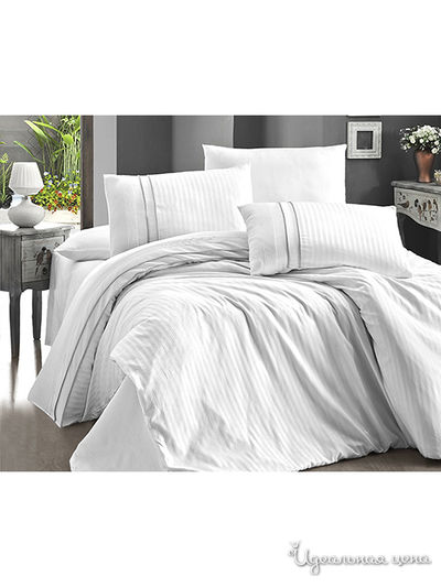 Комплект постельного белья, 2-спальный FIRST CHOICE, цвет белый