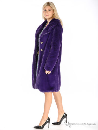 Пальто Elmas Phil, цвет фиолетовый
