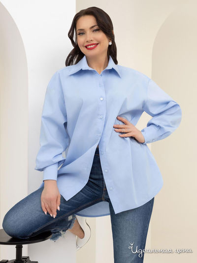 Блуза Базовая оригинальность, Charutti, цвет голубой