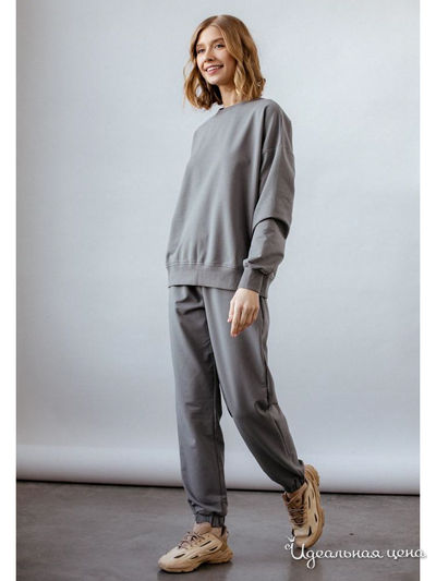 Комплект домашней одежды D_LINA, цвет серый