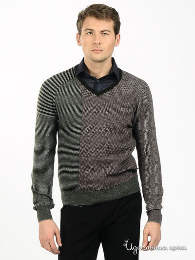 Пуловер Moschino мужской, цвет хаки