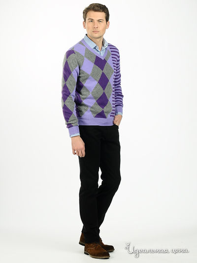 Джемпер Moschino мужской, цвет фиолетовый
